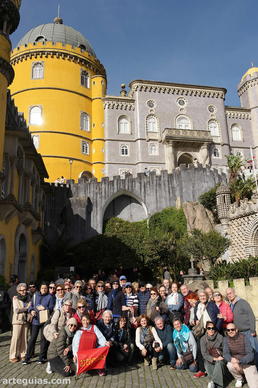 Foto de familia en el Palacio da Pena de Sintra