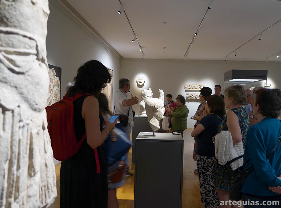 Explicaciones en la soberbia Colección Bühler-Brockhaus del Museo Dom Diogo de Sousa