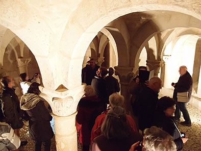 En la cripta de la iglesia de San Martín de Unx