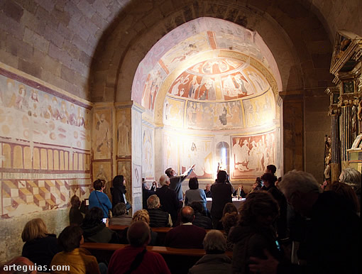 Explicaciones de las pinturas del interior de la iglesia de Valberzozo