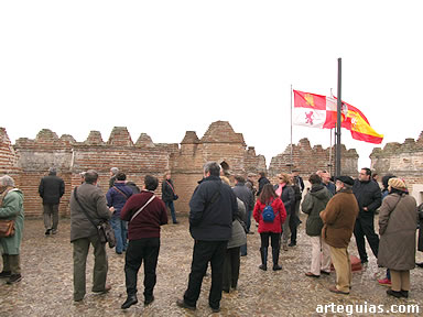 En la terraza de la Torre del Homenaje