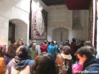 Una de las estancias del Castillo de Cuéllar