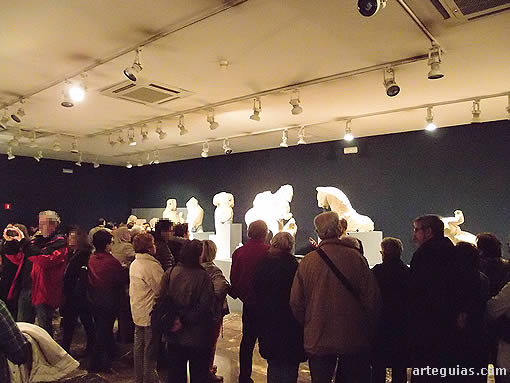 En el Museo de Jaén. Espacio dedicado a las esculturas ibéricas de Cástulo