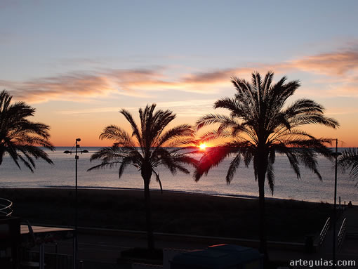 Vistas de la playa norte de Peñíscola desde el hotel