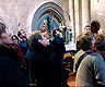 En el interior de la iglesia de San Mart&iacute;n de Salamanca