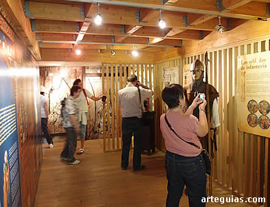 Dentro del castillo de Peñaranda de Duero