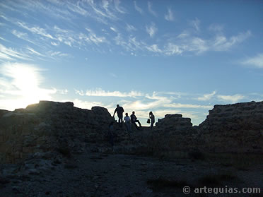 Romántica estampa del castillo de Gormaz