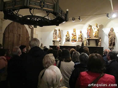 Dentro del museo de la colegiata de Covarrubias