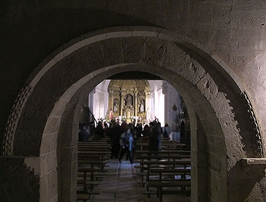 Iglesia de Perorrubio desde el baptisterio