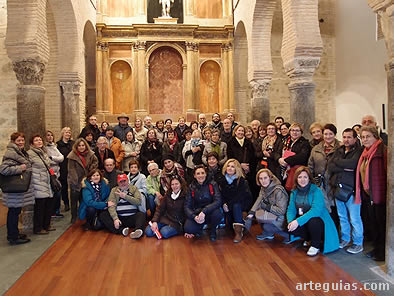 Foto del grupo al final de la tarde, en la iglesia de San Sebastián, antigua mezquita