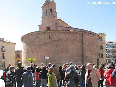 La planta circular de San Marcos sorprendió a nuestros acompañantes