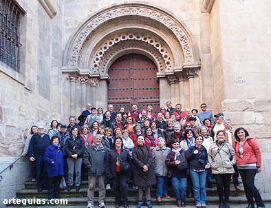 Imagen del grupo en la iglesia de San Martín