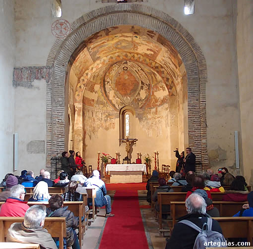 Explicaciones sobre las pinturas de la iglesia de San Justo