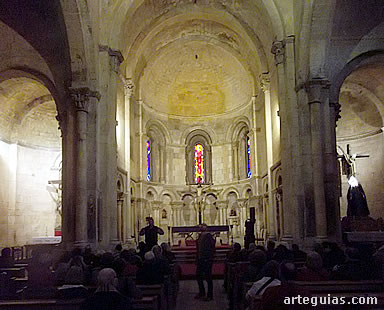 Explicaciones en el interior de San Mill&aacute;n