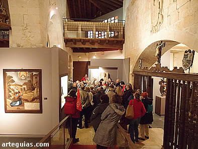 Dentro de la iglesia de los Santos Justo y Pastor, actual Museo de los Fueros de Sepúlveda