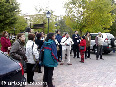 Reunidos para hacer la siguiente visita