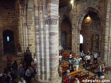 El interior de la iglesia monástica de San Millán de Lara fue una de los lugares más admirados