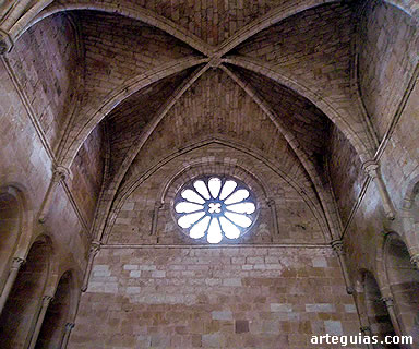 Detalle del refectorio del Monasterio de Huerta