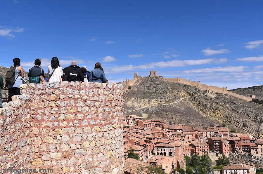 Desde el castillo se otean magníficas vistas de todo el conjunto monumental de Albarracín