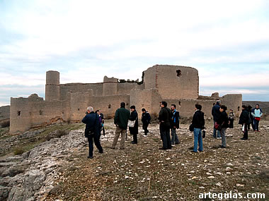 Las mejores vistas del castillo de Caracena y su entorno las obtuvismos desde el costado sur