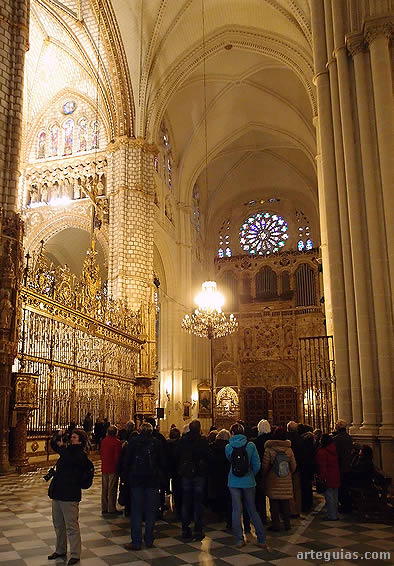En el transepto de la catedral