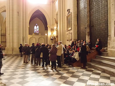 Primeras explicaciones sobre la arquitectura gótica clásica de la Catedral de Toledo