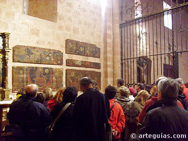 Las tablas pintadas en estilo gótico lineal forman parte de las joyas de la iglesia de Santa María de Riaza