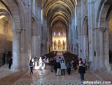 Interior de la iglesia abacial del Monasterio de Veruela