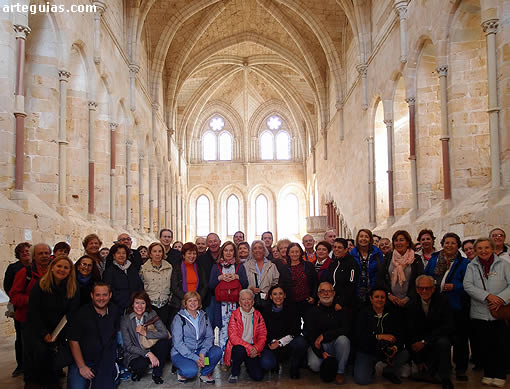 Imagen del grupo en el Refectorio de Monjes
