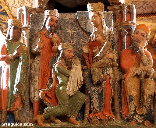 Adoración de los Reyes Magos en el Cenotafio de San Vicente de Ávila