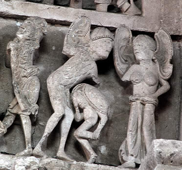 Detalle de una de las puertas de Vezelay