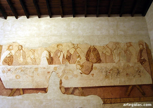 Ermita de San Mamés de Aroche. Pintura de la Última Cena