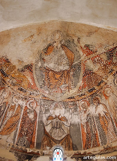 Las pinturas son lo m&aacute;s sobresaliente de la ermita de Caba&ntilde;as