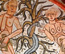 Pintura del Pecado Original, procedente de la Vera Cruz de Maderuelo