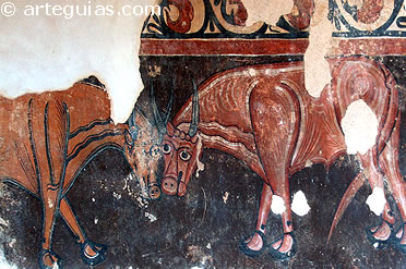 fragmento de las pinturas de San Baudelio de Berlanga