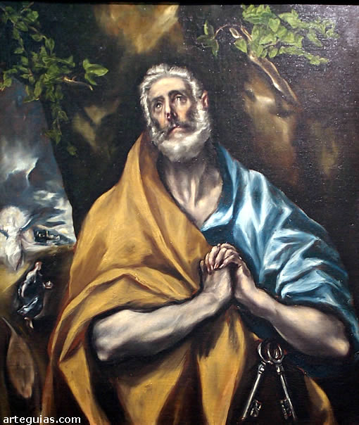 Cuadro de EL Greco: Lágrimas de San Pedro