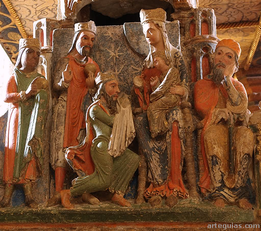 Cenotafio de la basílica de San Vicente de Ávila: Adoración de los Reyes Magos