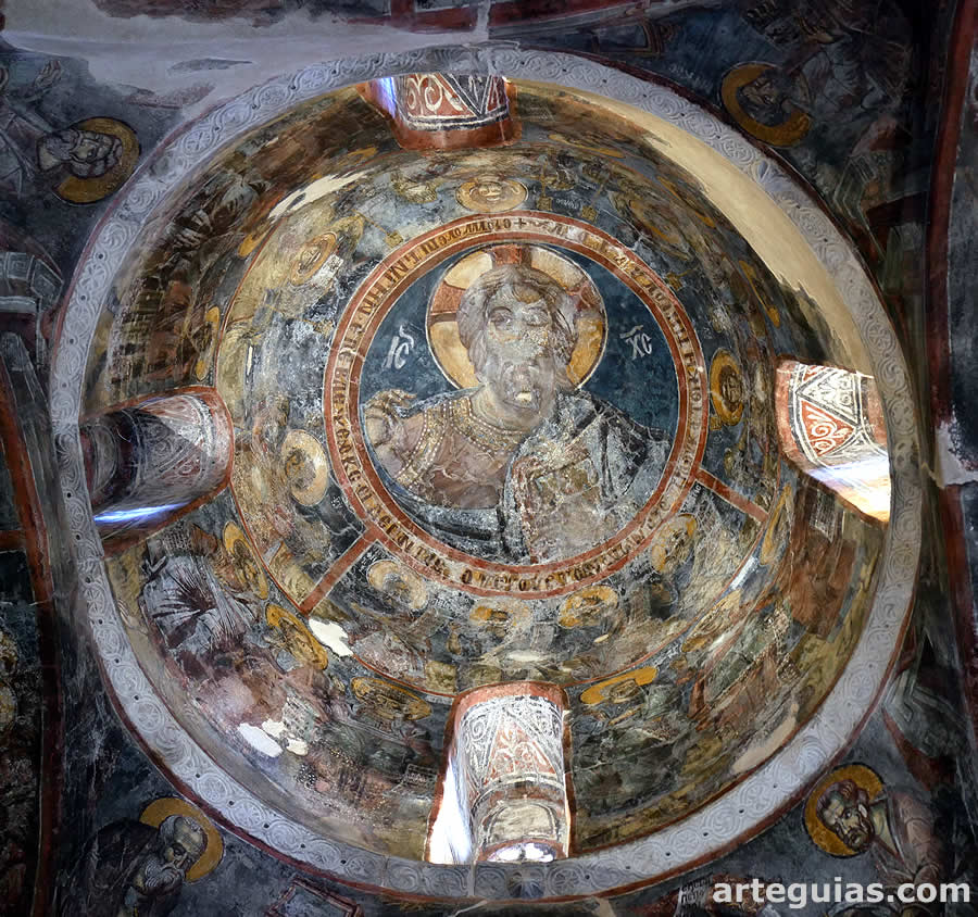 Pinturas del cimborrio y la c&uacute;pula