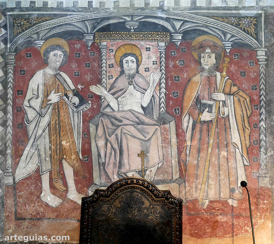 Iglesia de El Salvador de Tabuado: pinturas murales del ábside