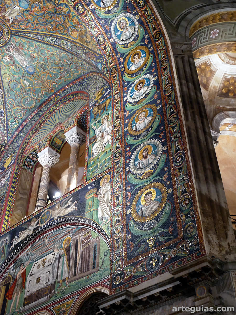 San Vital de Rávena muesta una explosión de mosaicos bizantinos