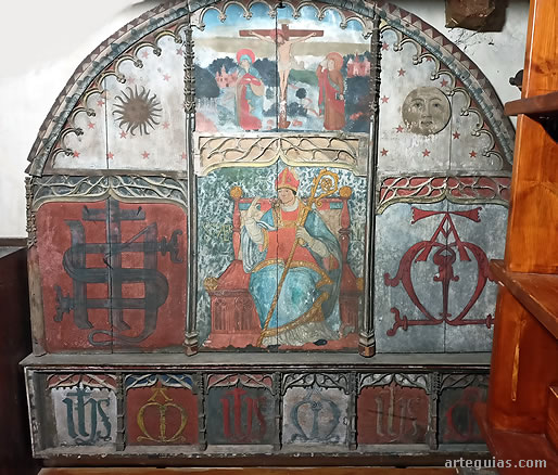 Retablo g&oacute;tico dedicado a  San Sern&iacute;n (Sant Serni)