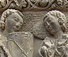 Grupo escultórico de la iglesia románica de San Miguel de Estella, Navarra