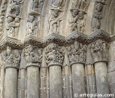 Ciclo de la Natividad en los capiteles. San Miguel de Estella
