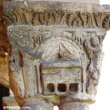 Sepulcro de Cristo flanqueado por &aacute;ngeles