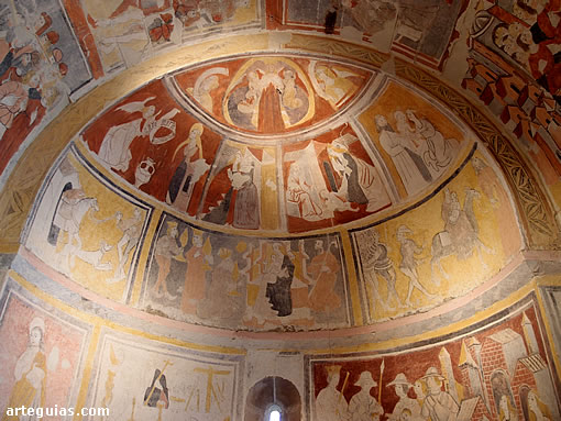 Frescos góticos. Iglesia de Valberzoso, Palencia