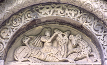 Timpano de la Catedral de Lund. Suecia