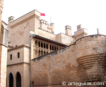 Castillo g&oacute;tico de Olite. Navarra