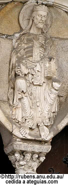 Detalle de la portada de la Catedral de Lugo
