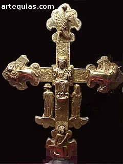 Orfebrer&iacute;a rom&aacute;nica - g&oacute;tica: Crucifijo delMuseo Catedralicio de Pamplona