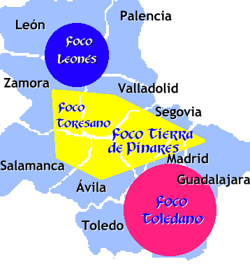 Mapa del Mud&eacute;jar en Castilla, Le&oacute;n y La Mancha